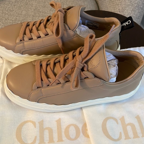 Chloe Shoes - Chloe Tan Sneakers